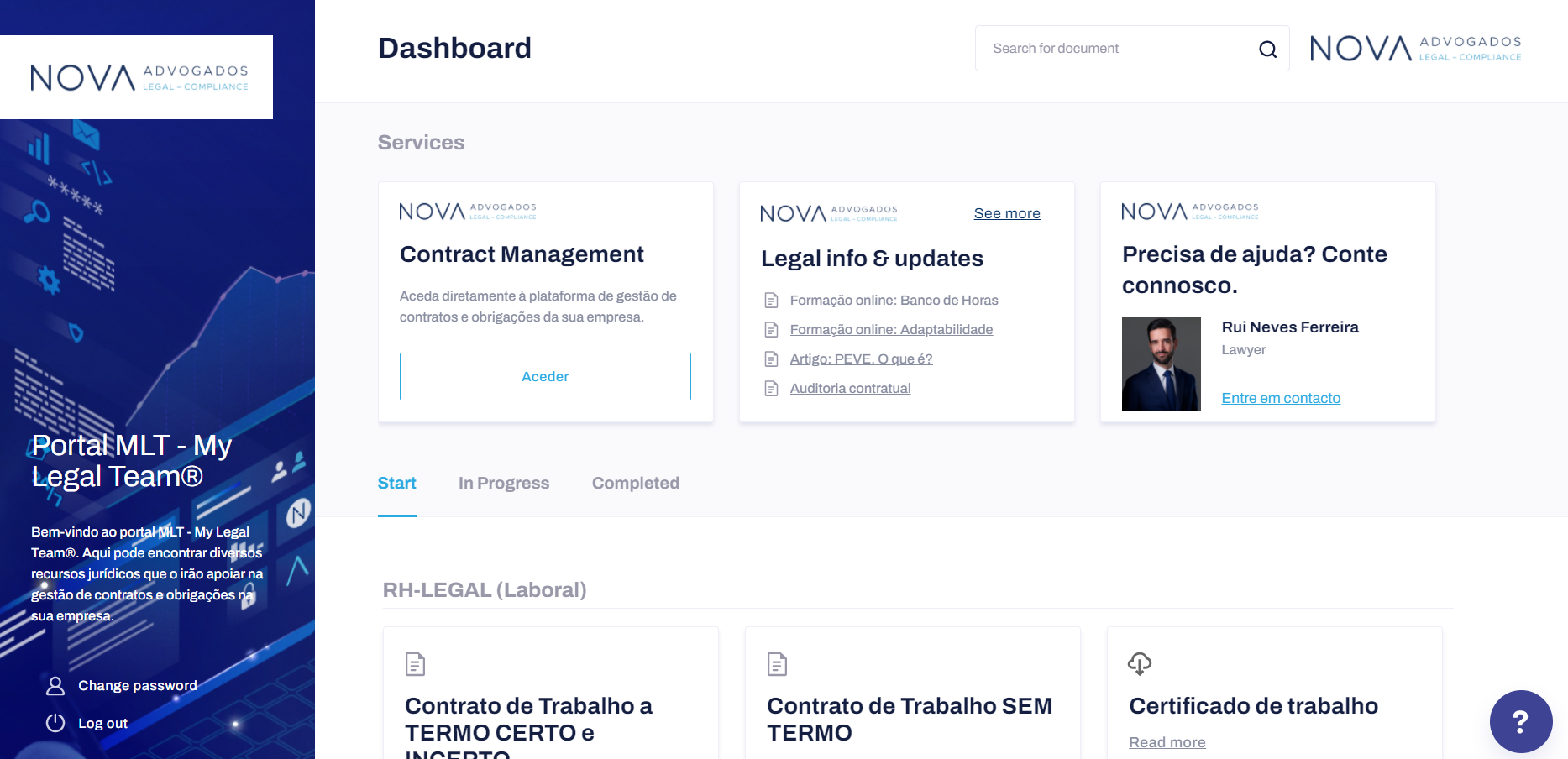 MLT - Dashboard